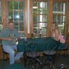 Two guests enjoying our relaxing dining room